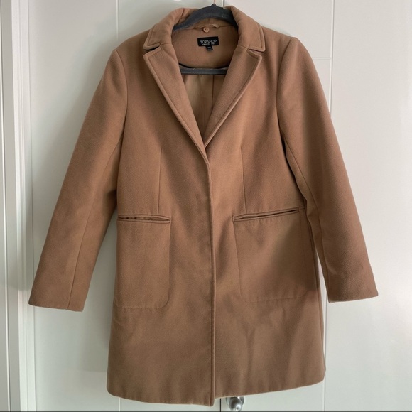 TopShop Petite Camel Coat - Picture 1 of 6